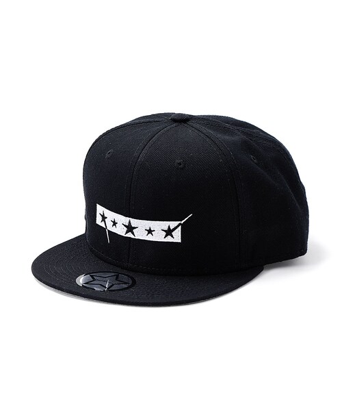 StarLean（スターリアン）の「FIVE STARロゴ刺繍ベースボールキャップ（キャップ・レディース・ブラック/ホワイト・FREE）」の2枚目の写真