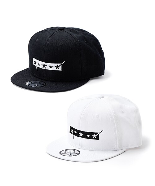 StarLean（スターリアン）の「FIVE STARロゴ刺繍ベースボールキャップ（キャップ・レディース・ブラック/ホワイト・FREE）」の3枚目の写真