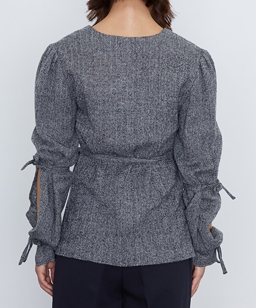 ELIN（エリン）の「ヘリンボーンVネックトップス（）」 - WEAR 