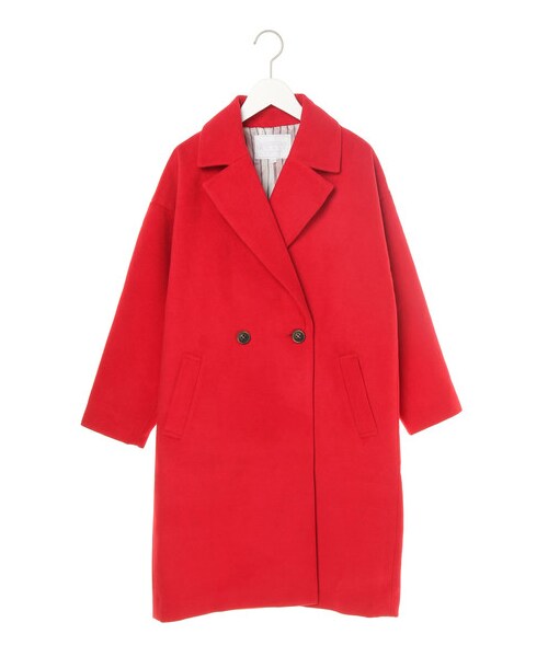 AMERICAN HOLIC（アメリカンホリック）の「12colドロップショルダーコート（ジャケット/アウター・アイボリー/杢ライトグレー/ブラック/ライトピンク/レッド/ベージュ/イエロー/キャメル/グリーン/サックスブルー/ブルー/ネイビー・M/L）」の10枚目の写真