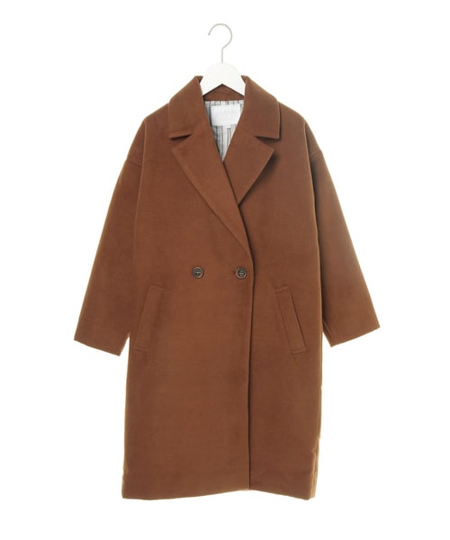 AMERICAN HOLIC（アメリカンホリック）の「12colドロップショルダーコート（ジャケット/アウター・アイボリー/杢ライトグレー/ブラック/ライトピンク/レッド/ベージュ/イエロー/キャメル/グリーン/サックスブルー/ブルー/ネイビー・M/L）」の13枚目の写真