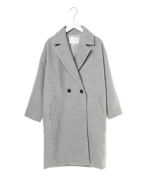 AMERICAN HOLIC（アメリカンホリック）の「12colドロップショルダーコート（ジャケット/アウター・アイボリー/杢ライトグレー/ブラック/ライトピンク/レッド/ベージュ/イエロー/キャメル/グリーン/サックスブルー/ブルー/ネイビー・M/L）」の7枚目の写真