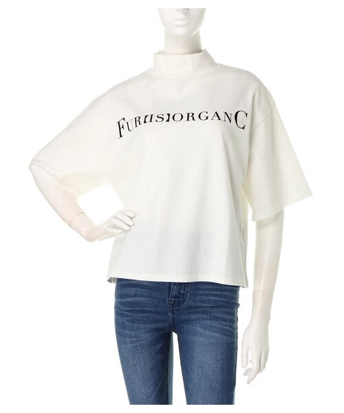 BARAK（バラク）の「ハイネックロゴＴシャツ（Tシャツ/カットソー・レディース・ブラック/ホワイト/ブラウン・FREE）」の2枚目の写真