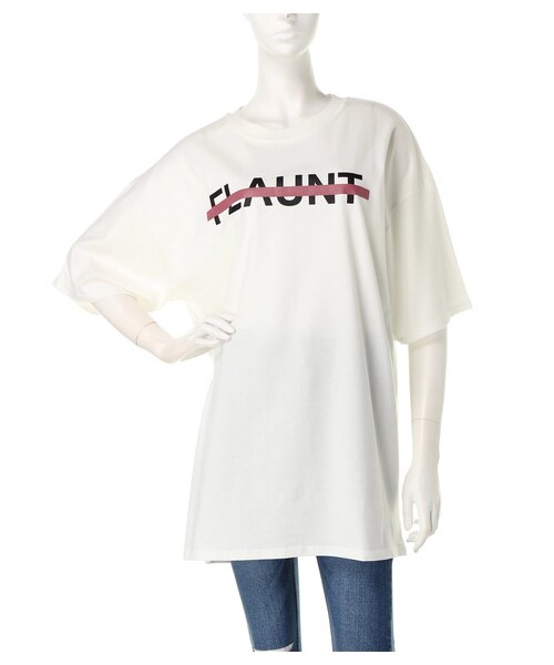 BARAK(バラク)の「2トーンロゴTシャツ(Tシャツ/カットソー・レディース・ブラック/ブラウン/ホワイト・FREE)」の2枚目の写真