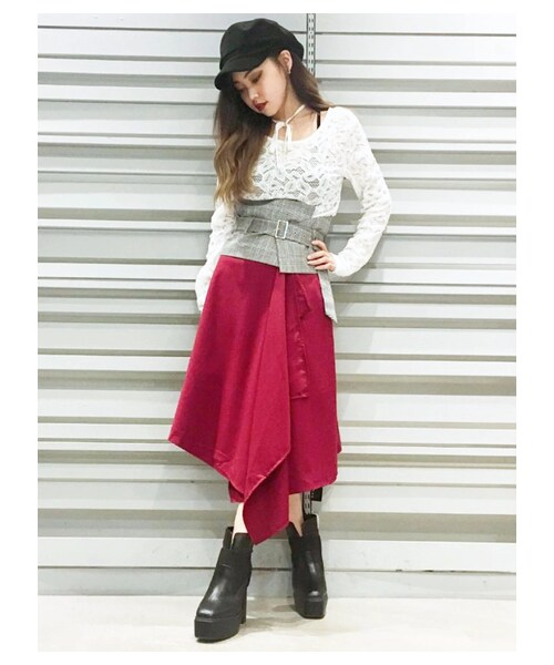 BARAK（バラク）の「カットレーストップス（その他トップス・レディース・ブラック/パープル/ホワイト・FREE）」の2枚目の写真