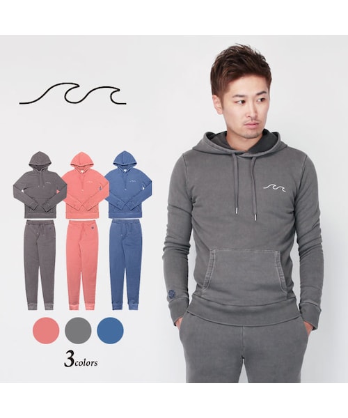 Moery Sport（モエリースポーツ）の「MOERY SPORT（モエスポ）2017AW メンズ SURFセットアップ（セットアップ・メンズ・ブラック(スミクロ)/ブルー/コーラル・S/M/L/XL）」の3枚目の写真