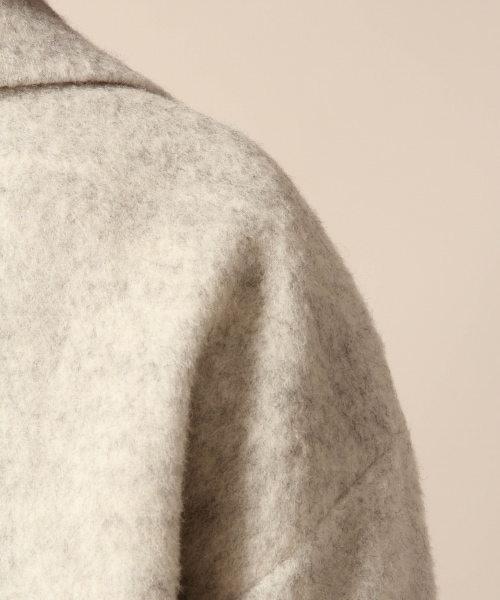 LOWRYS FARM(ローリーズファーム)の「★WEB先行予約アイテム★シャギーコート(ジャケット/アウター・オフ/ピンク/グリーン)」の14枚目の写真