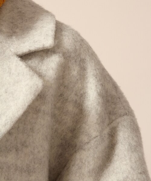 LOWRYS FARM(ローリーズファーム)の「★WEB先行予約アイテム★シャギーコート(ジャケット/アウター・オフ/ピンク/グリーン)」の9枚目の写真