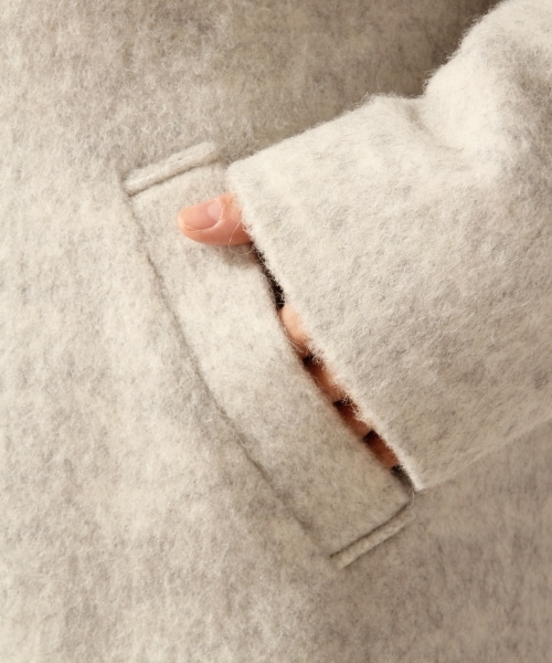 LOWRYS FARM(ローリーズファーム)の「★WEB先行予約アイテム★シャギーコート(ジャケット/アウター・オフ/ピンク/グリーン)」の12枚目の写真