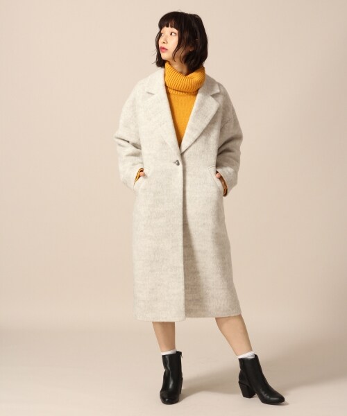 LOWRYS FARM(ローリーズファーム)の「★WEB先行予約アイテム★シャギーコート(ジャケット/アウター・オフ/ピンク/グリーン)」の4枚目の写真