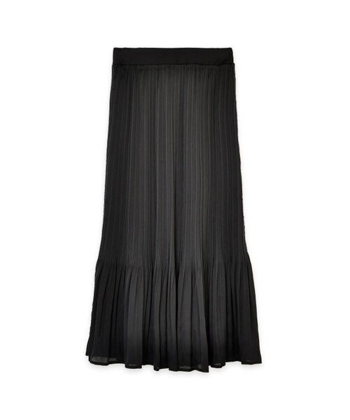 flower（フラワー）の「night sky pleats skirt ～ﾅｲﾄｽｶｲﾌﾟﾘｰﾂｽｶｰﾄ（スカート・レディース・blue/black・FREE）」の2枚目の写真