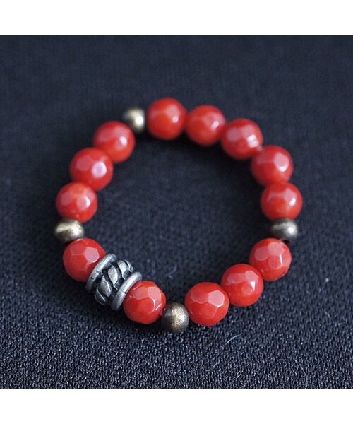 KiRi(キリ)の「JMBRY Men リング -リズム-(リング・メンズ・グリーン/レッド/ブルー/ブラック・Free)」の4枚目の写真