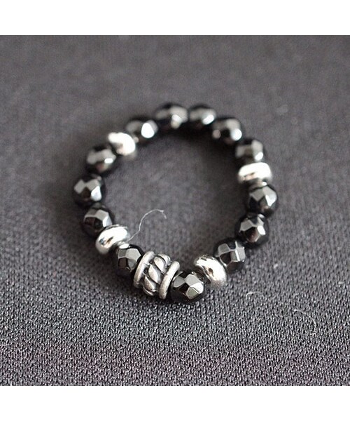 KiRi(キリ)の「JMBRY Men リング -リズム-(リング・メンズ・グリーン/レッド/ブルー/ブラック・Free)」の2枚目の写真