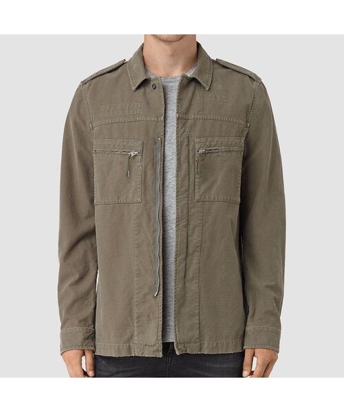 熱い販売 オールセインツ ALLSAINTS ミリタリージャケット コーデュロイ - ミリタリージャケット