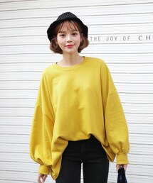 DHOLIC | ボリュームスリーブスウェットプルオーバー(スウェット)