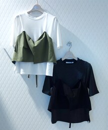 parson&people | ビスチェ付き　Tシャツ(Tシャツ/カットソー)