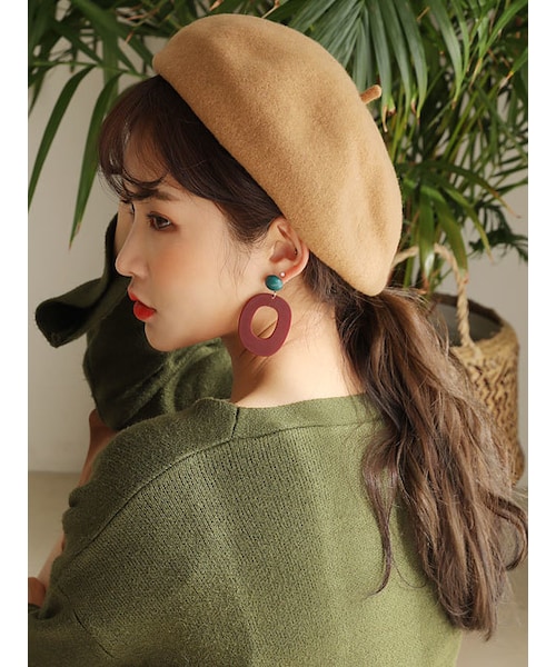 KORMARCH(コマチ)の「5COLORSウールブレンドベレー帽(ハンチング/ベレー帽・レディース・その他・FREEサイズ)」の1枚目の写真