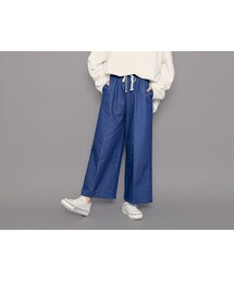HOTPING | ウエストストリングワイドデニムパンツ(その他パンツ)