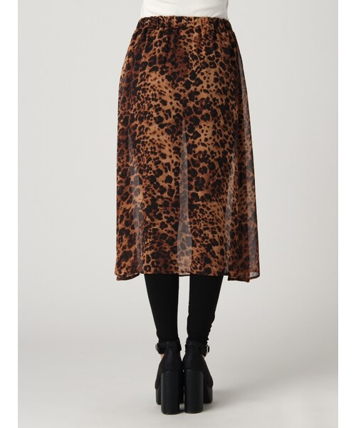 EVRIS（エヴリス）の「レイヤードレギンスフレアスカート（スカート・レディース・ブラック/ミックス）」の10枚目の写真