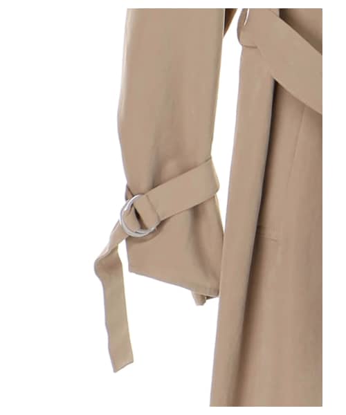 earth music&ecology（アースミュージックアンドエコロジー）の「★ドロップショルダーノーカラーコート（ジャケット/アウター・ベージュ/カーキ/ネイビー・F）」の7枚目の写真