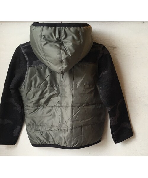 cache cache（カシュ カシュ）の「ARCH&LINE SWEATER FLEECE PARKA(CHARCOAL)（その他アウター・キッズ・その他）」の5枚目の写真