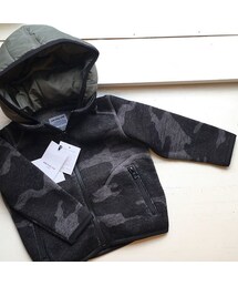 cache cache | ARCH&LINE SWEATER FLEECE PARKA(CHARCOAL)(その他アウター)