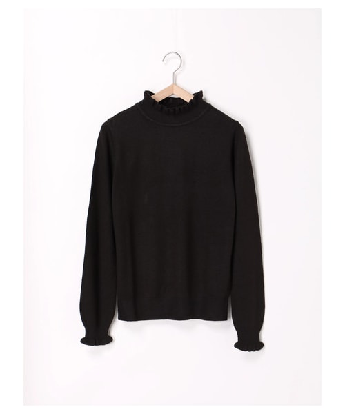 ehka sopo（エヘカソポ）の「フリルタートルプルオーバー（トップス・オフホワイト/ブラック/レッド/ブルー・M）」の9枚目の写真