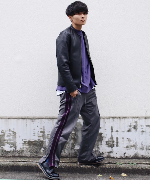 LIDNM(リドム)の「オフショルダースウェット(スウェット・メンズ・パープル・S、M、L)」の3枚目の写真