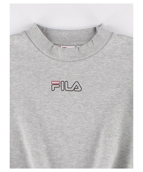 E hyphen world gallery(イーハイフンワールドギャラリー)の「FILA スウェットトレーナー(トップス・杢グレー/ブラック・F)」の5枚目の写真