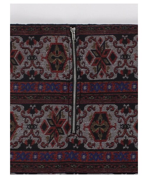 E hyphen world gallery（イーハイフンワールドギャラリー）の「・ゴブランスカート（スカート・ブラック/ブラウン・S/M）」の6枚目の写真