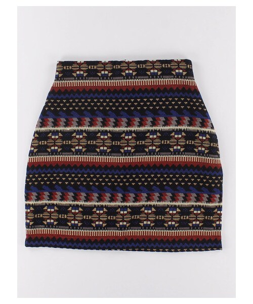 E hyphen world gallery（イーハイフンワールドギャラリー）の「・ゴブランスカート（スカート・ブラック/ブラウン・S/M）」の7枚目の写真