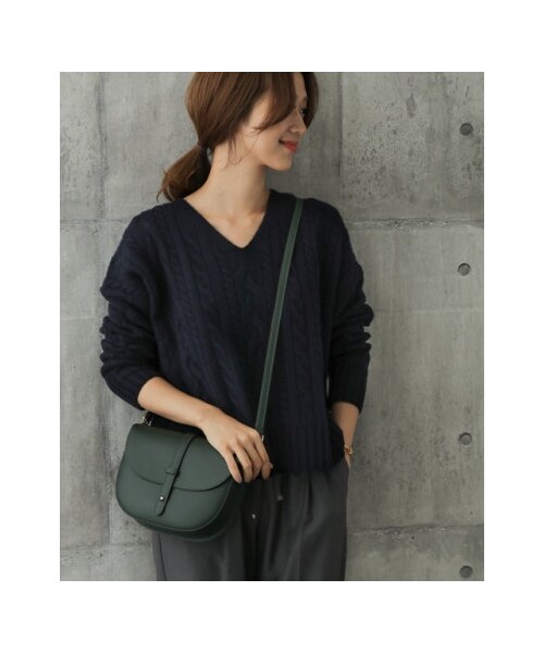 URBAN RESEARCH DOORS（アーバンリサーチドアーズ）の「【予約】ハミルトンウールアラン柄ニット（その他・レディース・IVORY/NAVY/GRAY/L.BEIGE・one）」の10枚目の写真