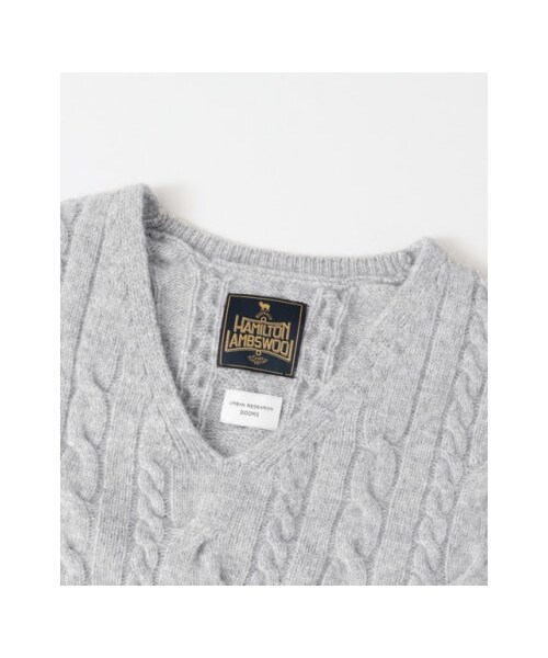 URBAN RESEARCH DOORS（アーバンリサーチドアーズ）の「【予約】ハミルトンウールアラン柄ニット（その他・レディース・IVORY/NAVY/GRAY/L.BEIGE・one）」の22枚目の写真