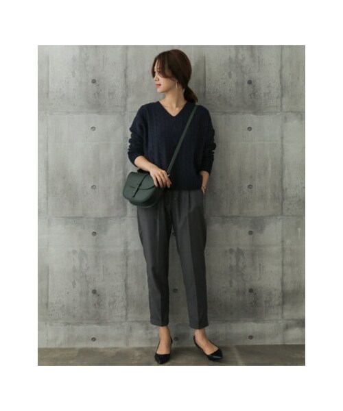 URBAN RESEARCH DOORS（アーバンリサーチドアーズ）の「【予約】ハミルトンウールアラン柄ニット（その他・レディース・IVORY/NAVY/GRAY/L.BEIGE・one）」の12枚目の写真