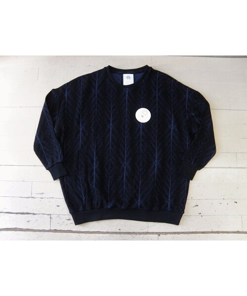 STOF（ストフ）の「stof　山の生活ウールプルオーバー（NAVY）（ニット/セーター・メンズ・その他）」の6枚目の写真