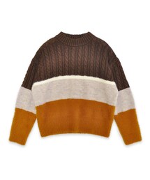 flower | mix color knit ～ﾐｯｸｽｶﾗｰﾆｯﾄ(ニット/セーター)