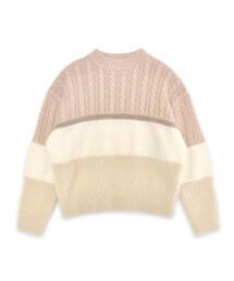 flower | mix color knit ～ﾐｯｸｽｶﾗｰﾆｯﾄ(ニット/セーター)
