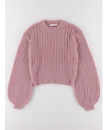 E hyphen world gallery | ・ラメ混フェレットライクフェザープルオーバー(トップス)