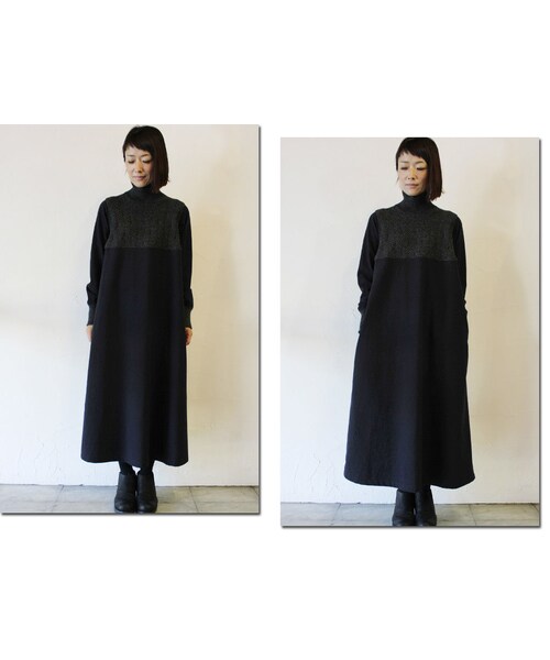 susuri（ススリ）の「susuri ススリ グラフトハイネックワンピース