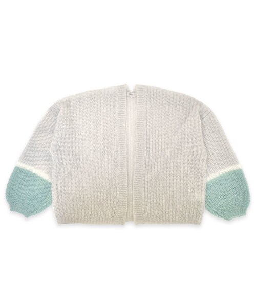 flower（フラワー）の「charming mohair cardigan ～ﾁｬｰﾐﾝｸﾞﾓﾍｱｶｰﾃﾞｨｶﾞﾝ（カーディガン/ボレロ・レディース・pink/gray/white/brown・FREE）」の3枚目の写真