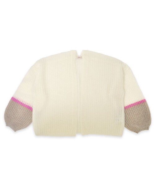 flower（フラワー）の「charming mohair cardigan ～ﾁｬｰﾐﾝｸﾞﾓﾍｱｶｰﾃﾞｨｶﾞﾝ（カーディガン/ボレロ・レディース・pink/gray/white/brown・FREE）」の2枚目の写真