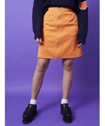 E hyphen world gallery | M フロントZipスカート(スカート)