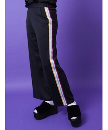 E hyphen world gallery | M ラインジャージワイドパンツ(パンツ)