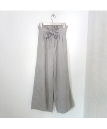 DOLLY SEAN | スエードワイドパンツ　リボン付き(その他パンツ)