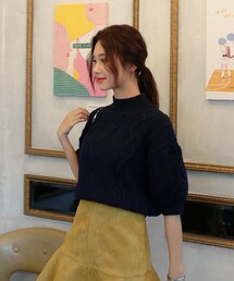 DHOLIC | ハイネックケーブルニットプルオーバー(ニット/セーター)