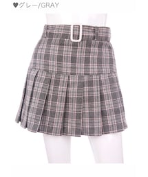 Bobon21 | タータンチェックプリーツスカート-全２色-(スカート)