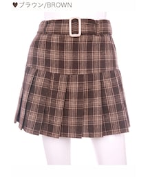 Bobon21 | タータンチェックプリーツスカート-全２色-(スカート)
