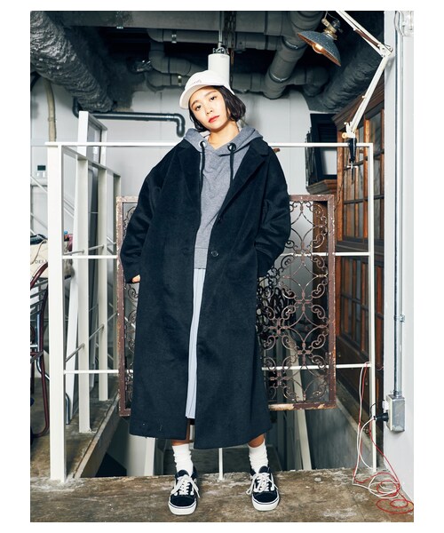 E hyphen world gallery（イーハイフンワールドギャラリー）の「VANSコーデュロイCAP（帽子・アイボリー/ブラック/ピンク/キャメル/ネイビー・F）」の3枚目の写真