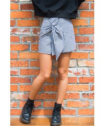 Flugge | wrap check pants(その他パンツ)