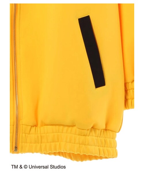 earth music&ecology（アースミュージックアンドエコロジー）の「＜WEB限定受注生産＞ミニオン ジャージ（トップス・ブラック/イエロー・F）」の5枚目の写真